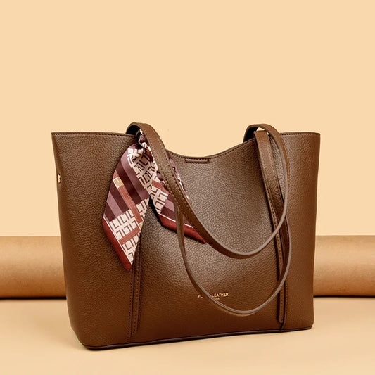 Versatile Leather Shoulder Bag