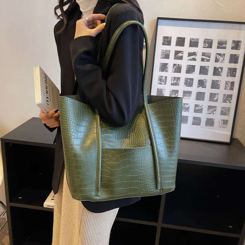 Crocodile Pattern Bag Set