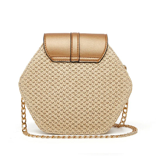 Hexagon Shape Crossbody Bag