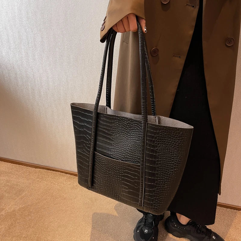 Crocodile Pattern Bag Set