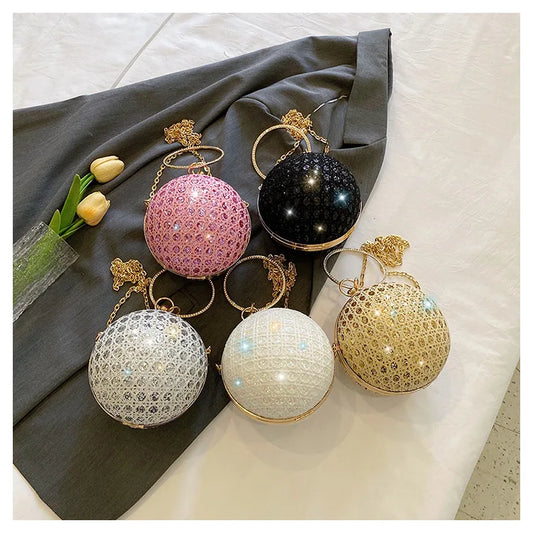 Sparkly Round Evening Purse