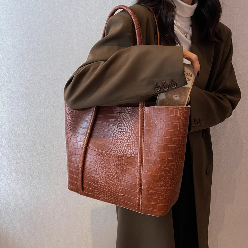 Crocodile Pattern Bag Set