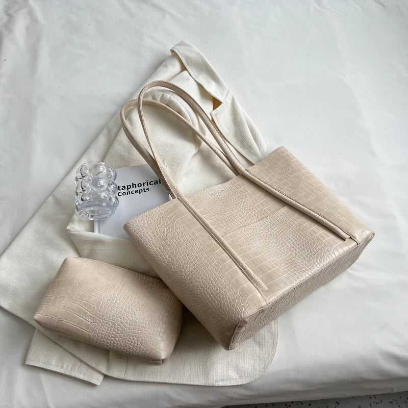 Crocodile Pattern Bag Set