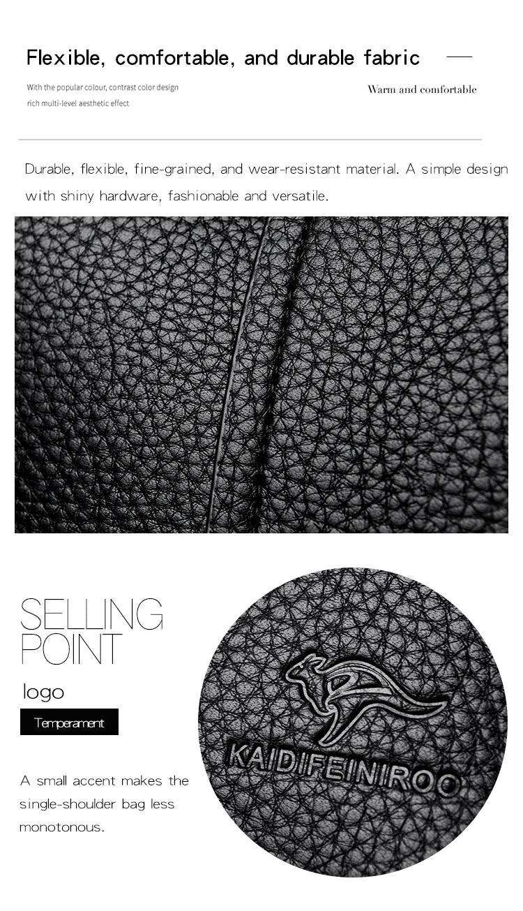 Confident Faux Leather Shoulder Bag