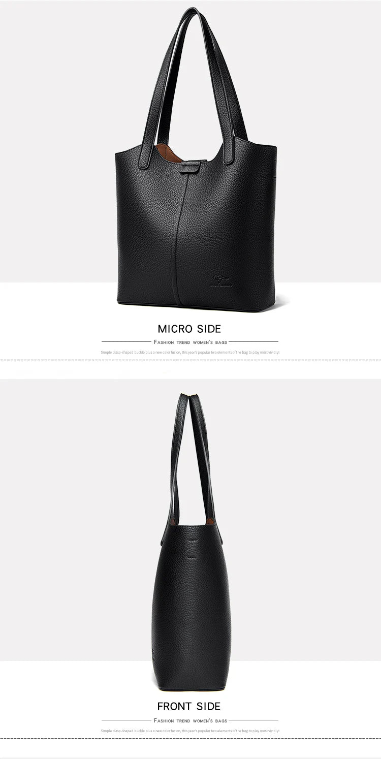 Confident Faux Leather Shoulder Bag