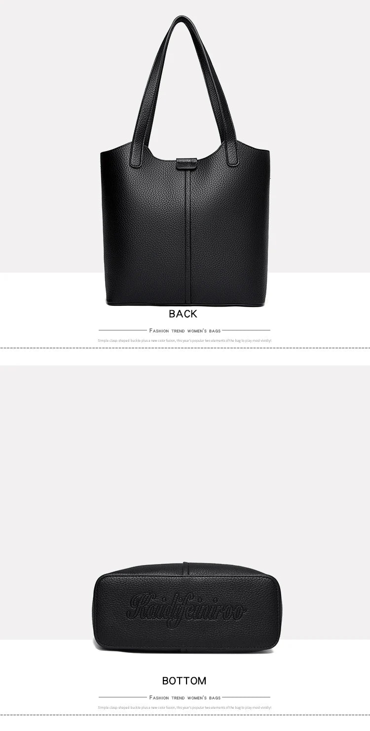 Confident Faux Leather Shoulder Bag