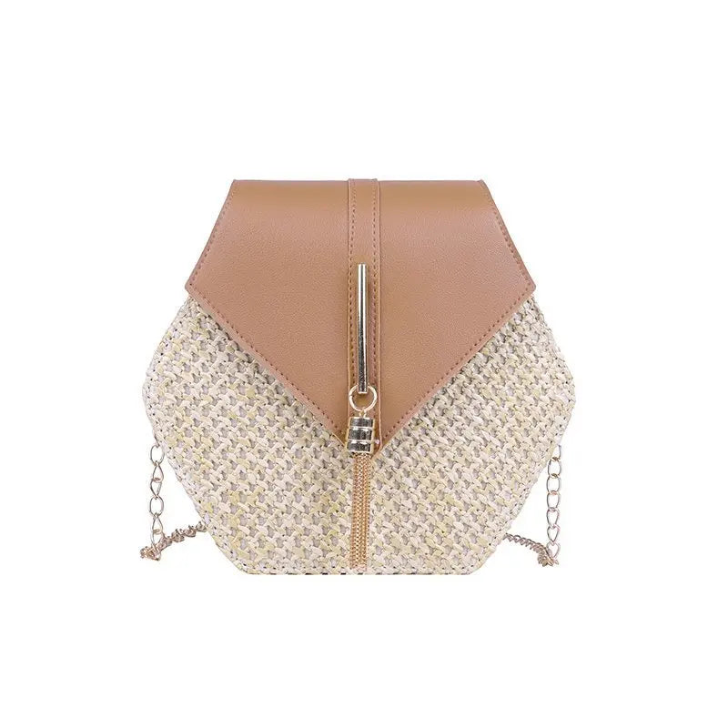 Hexagon Shape Crossbody Bag