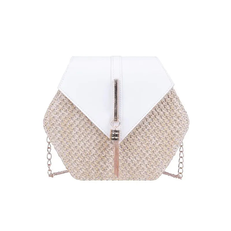 Hexagon Shape Crossbody Bag