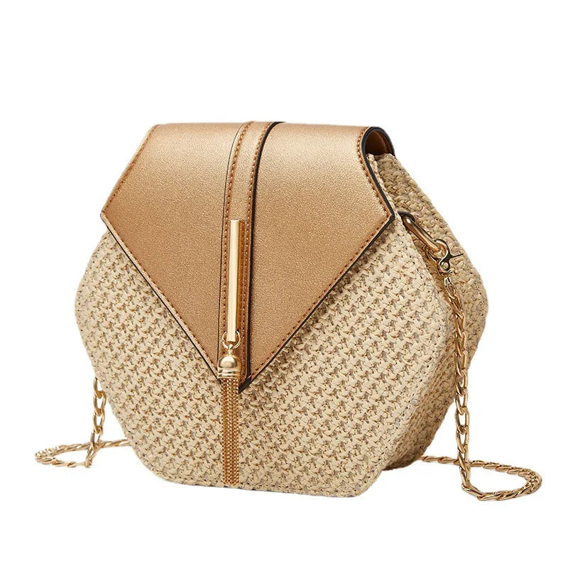 Hexagon Shape Crossbody Bag
